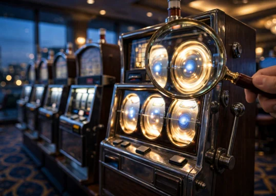slot machine myths debunked magnifying glass casino