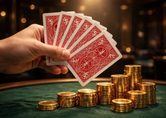 no wagering casino bonuses explained playing cards and gold chips