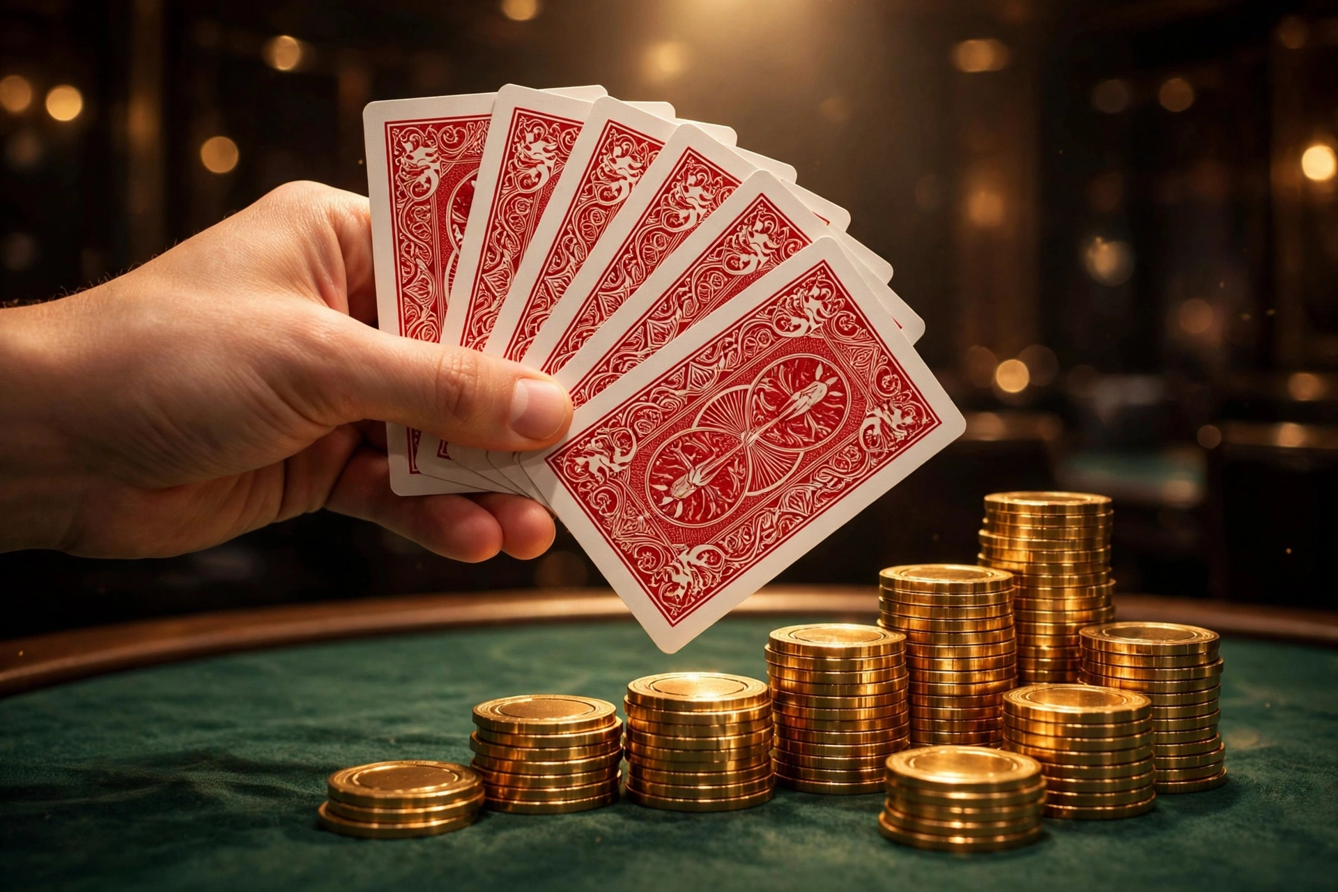 no wagering casino bonuses explained playing cards and gold chips