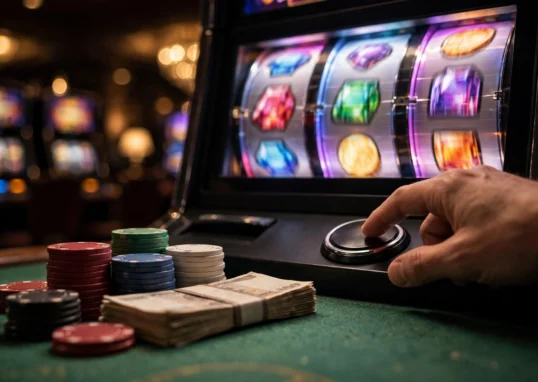 online slots that pay real money explained — slot machine, casino chips and cash