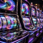 new online slots guide — modern neon-lit slot machines in a casino