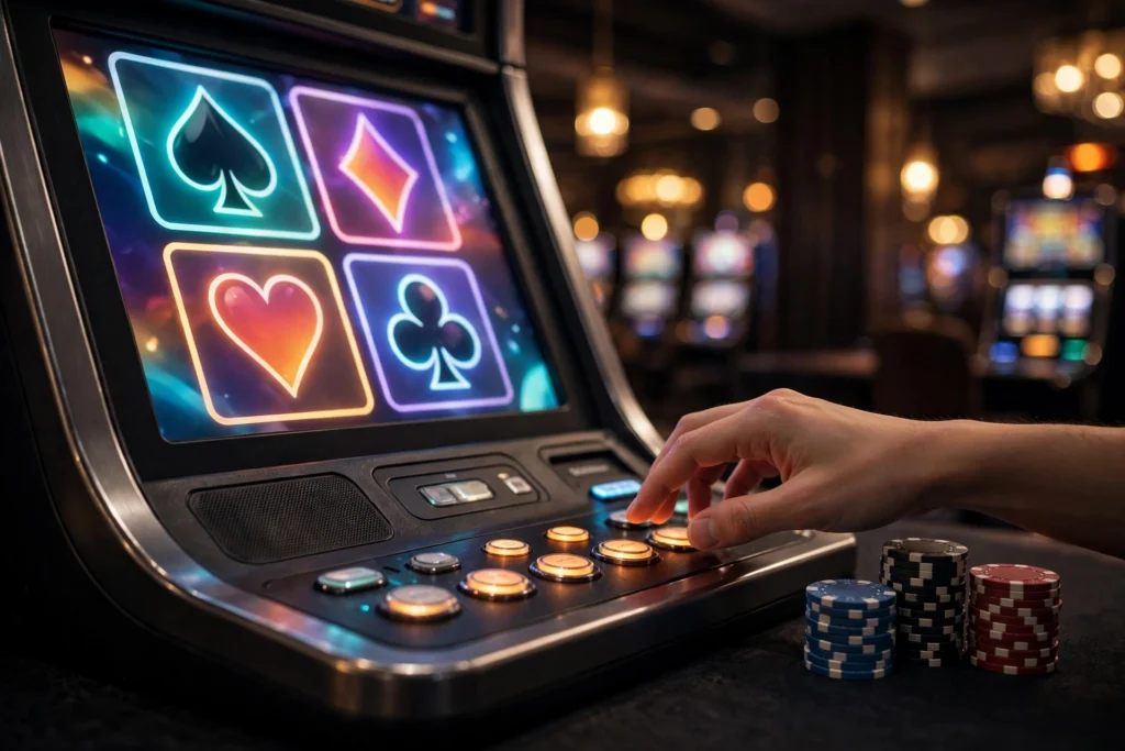how to play video poker for beginners explained video poker machine guide