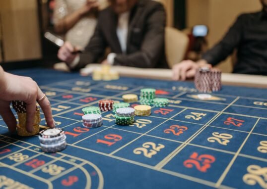 roulette table with chips - how do casinos make money explained